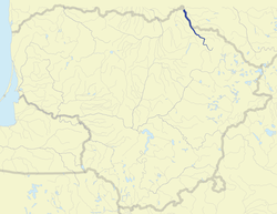 Mapka průběhu toku řeky Nemunėlis