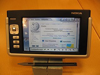 <span class="mw-page-title-main">Nokia 770 Internet Tablet</span>