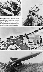 Evolution of North Vietnamese anti-aircraft weapons, 1965-1972. North Vietnamese Antiaircraft Weapons.jpg