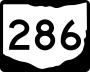 State Route 286 marker