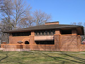 Casa de Arthur Heurtley, en Oak Park, Illinois, de Lloyd Wright (1902)