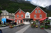 Mercado de flores en Odda.