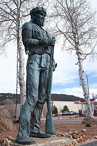 Old Bill Williams statue in Williams Old Bill Williams statue in Williams Arizona.jpg