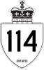 Autobahn 114 Schild