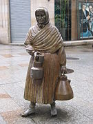 Estatua A leiteira de Ramón Conde Bermúdez
