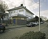Scholencomplex Frankendaal: opslaggebouwtje (noordoostkant, tegen het gymnastiekgebouw)