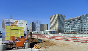 Travaux d'aménagement dans le cadre de l'opération Paris Rive Gauche.