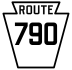 Pennsylvania Route 790 işaretçisi