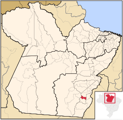 Localização de Pau-d'Arco no Pará