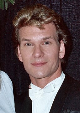 Actor Patrick Swayze topped the chart with "She's Like the Wind", from the soundtrack of his film Dirty Dancing. Patrick Swayze - 1990 Grammy Awards (cropped).jpg