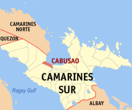 Cabusao na Camarines Sul Coordenadas : 13°43'39"N, 123°6'51"E