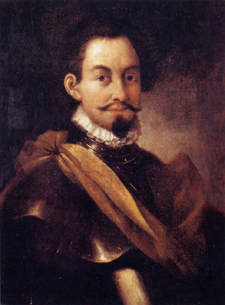 Philipp von Hutten. Öl auf Leinwand. Porträt von einem unbekannten Maler (um 1600)
