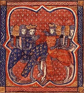 Philippe et Richard à la croisade (Guillaume de Tyr, XIVe siècle).