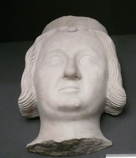Bust in the Louvre, originally from the Jacobin convent which housed Philip's heart