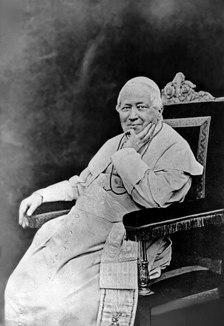 Portrait of Pius IX taken in 1871