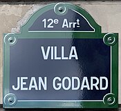 Plaque Villa Jean Godard - Paris XII (FR75) - 2021-06-03 - 1.jpg