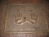 Cruise's handprints in Leicester Square, London Plaque with Tom Cruise's handprints in Leicester Sq London.jpg