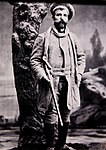 Porträtt av Henry Wellcome i jaktkläder, ca. 1885. Okänd fotograf. The Wellcome Collection, London.