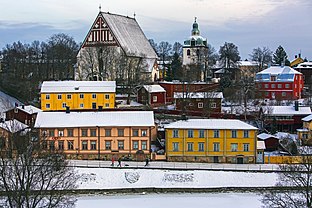 Old Town of Porvoo in January