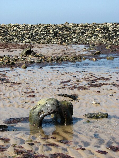 File:Pot stone and pebble spit - geograph.org.uk - 793086.jpg