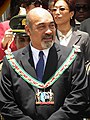 Dési Bouterse em 2010 tomando posse como presidente da república do Suriname