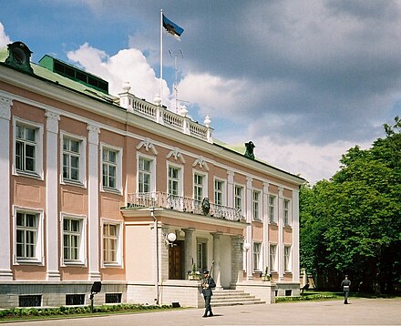 Presidential Palace in Kadriorg, Tallinn.
