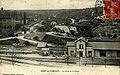 "Port de Carhaix" en 1900 :le port du canal de Nantes à Brest et la gare du "Réseau breton"