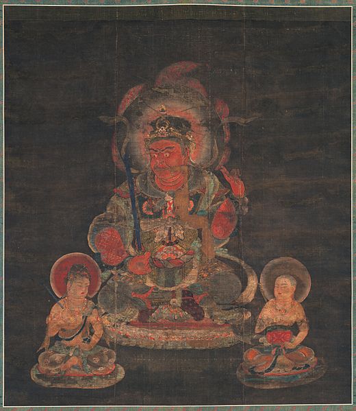 Painting of Rakshasa as one of the Twelve Devas of the Vajrayana tradition. Japan, Heian period, 1127 CE.