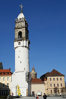 The leaning Reichenturm