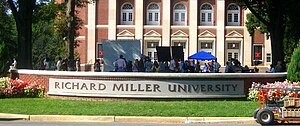 Entrance to Winthrop University as seen during filming RichardMillerU.jpg