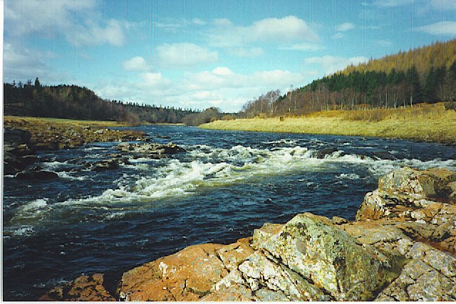 The River Dee at Potarch which is between Aboyne and Banchory
