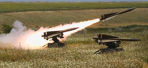 Romanian MIM-23 Hawk missile is fired from Capu Midia Training Area
