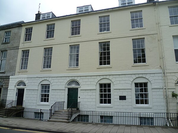 10 Rose Terrace, Perth (on the right), where Ruskin spent boyhood holidays with Scottish relatives