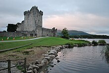 Ross Castle on Ross Island Ross Castle At Dawn.JPG