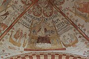 English: Frescos in the ceiling of the St. Bendts church in Ringsted, Denmark