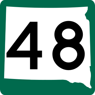 <span class="mw-page-title-main">South Dakota Highway 48</span> State highway in South Dakota, US