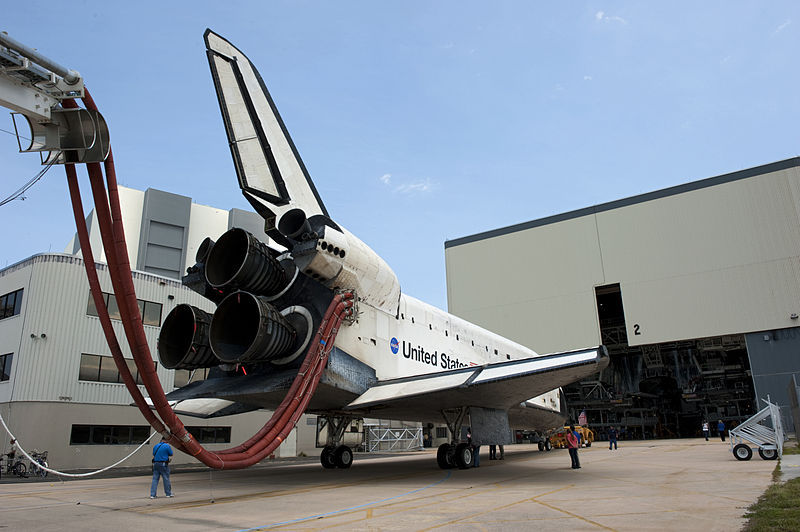 File:STS-135 Space Shuttle Atlantis reaches OPF-2.jpg