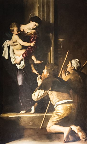 File:S Agostino Caravaggio Madonna dei pellegrini.jpg