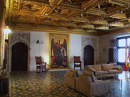 Interior of the Palau de la Generalitat, open to the public during Nou d’Octubre