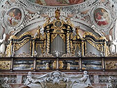 Schlierbach Stiftskirche Schlierbach Innen Orgel 2.JPG