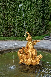Cupid fountain Garden Linderhof Palace Germany