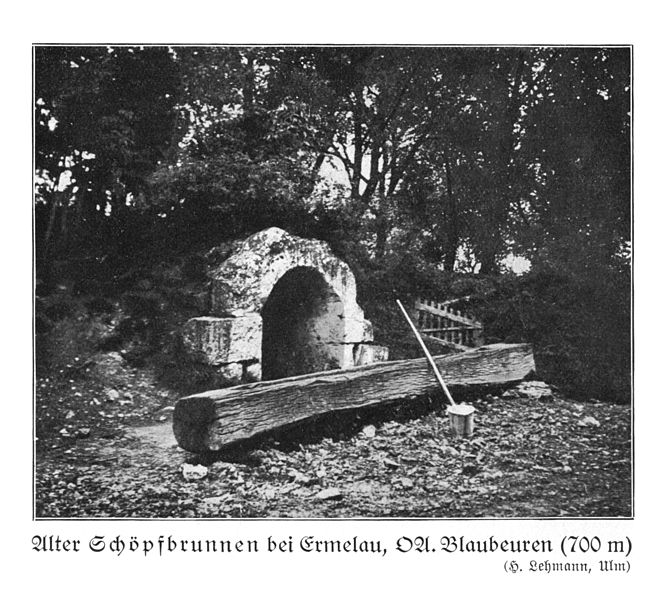 File:Schwabenalb S014D, Schöpfbrunnen Ermelau OA Blaubeuren, H. Lehmann, Ulm.jpg