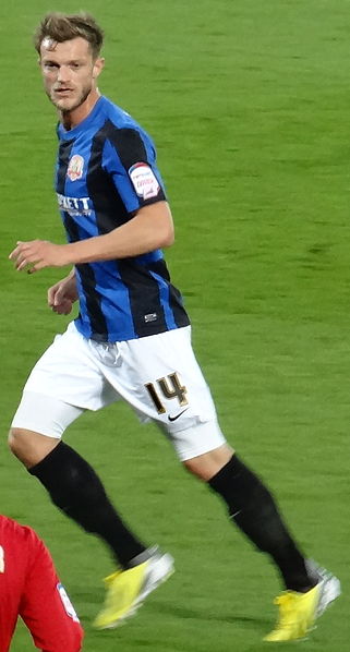 Wiseman playing for Barnsley in 2013