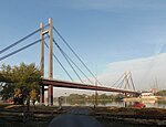 Serbia, Belgrade, New Railway Bridge 20120929.jpg