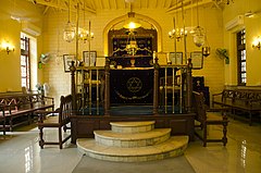 Inside the Shaare Rason Synagogue, Mumbai