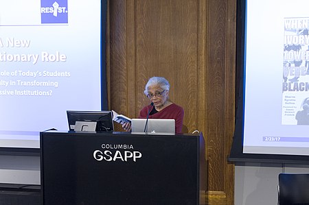 Sharon Egretta Sutton at the When Ivory Towers were Black at the book launch at Columbia GSAPP.jpg