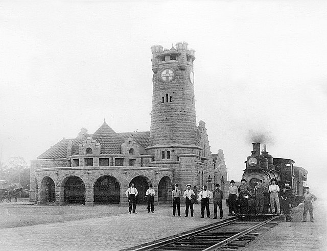 Santa Fe depot in Shawnee, circa 1890-1900