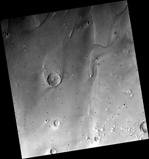 Bled (crater) Crater on Mars