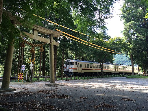 Shimohara hachiman shrine JR Takayama Line,Gero city,Gifu,Japan