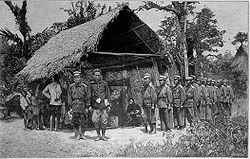 Siamese army unit, Laos, 1893 Siamese Army in Laos 1893.jpg